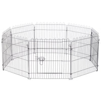 Pawhut 61 Cm 8 Panneaux Octogone Pour Animal De Compagnie Parc D'exercice Pliable Pour Chien Cage St