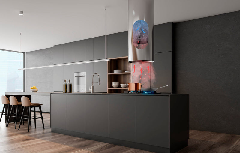 Filtre anti-retour PlasmaMade pour hottes de cuisine sans conduit