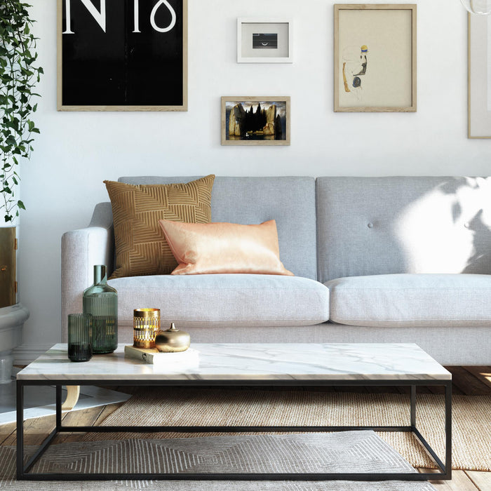 Sofa Tess de Mr. Kate en lin - gris clair