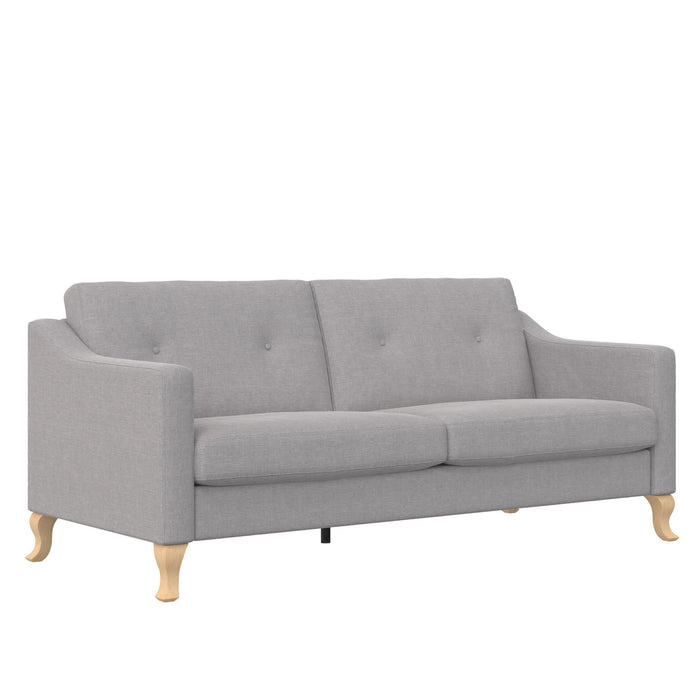 Sofa Tess de Mr. Kate en lin - gris clair