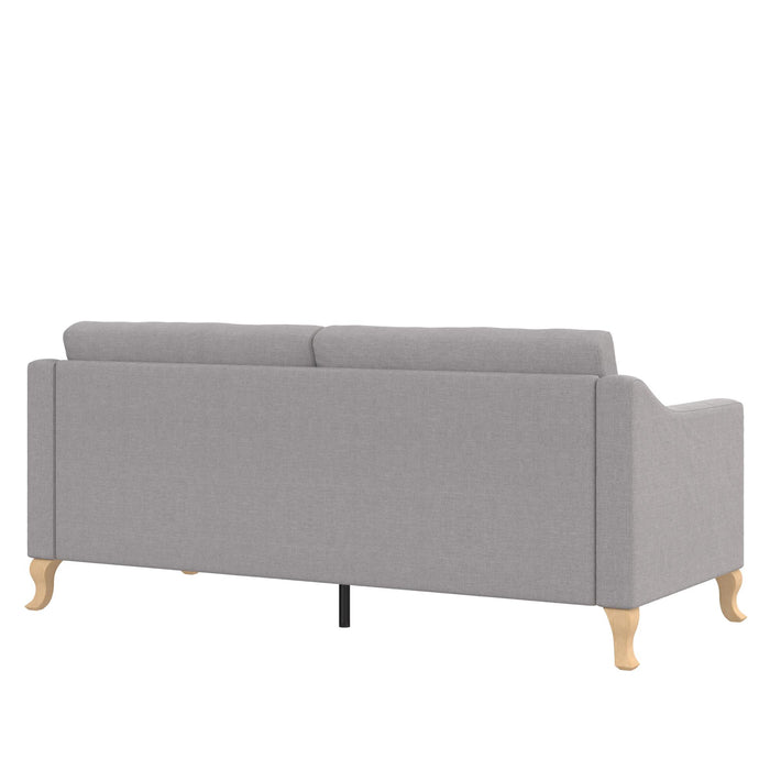Sofa Tess de Mr. Kate en lin - gris clair