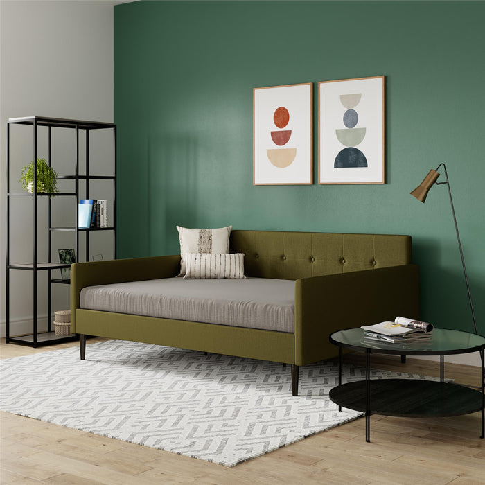 Lit de repos Wimberly de DHP en tissu - vert