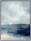 Toile décorative encadrée « Sea II » avec fioritures - 32 po x 42 po