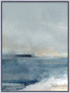 Toile décorative encadrée « Sea I » avec fioritures - 32 po x 42 po