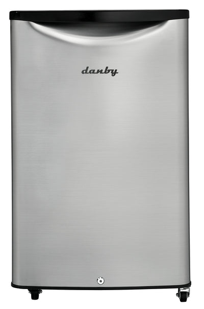 Danby 20.8" 4.4 Cu. Ft. Single-Door Outdoor Mini Fridge - Stainless Steel - DAR044A6BSLDBO | Mini réfrigérateur Danby de 4,4 pi³ et de 20,8 po à 1 porte pour l'extérieur - acier inoxydable -…