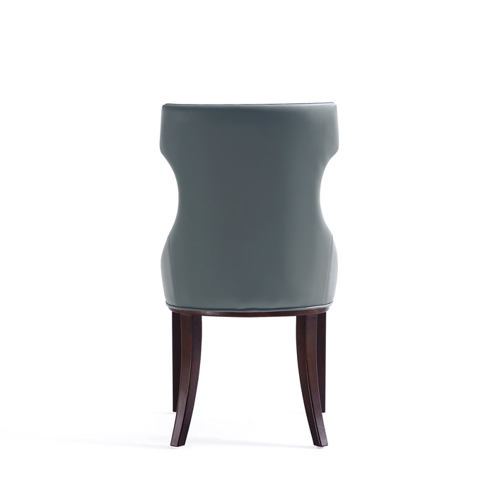Ensemble 2 chaises de salle à manger Reine de Manhattan Comfort en similicuir - gris galet