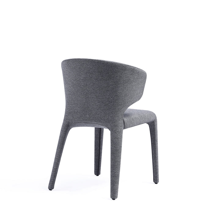 Ensemble 2 chaises de salle à manger modernes Conrad de Manhattan Comfort en tweed tissé - gris