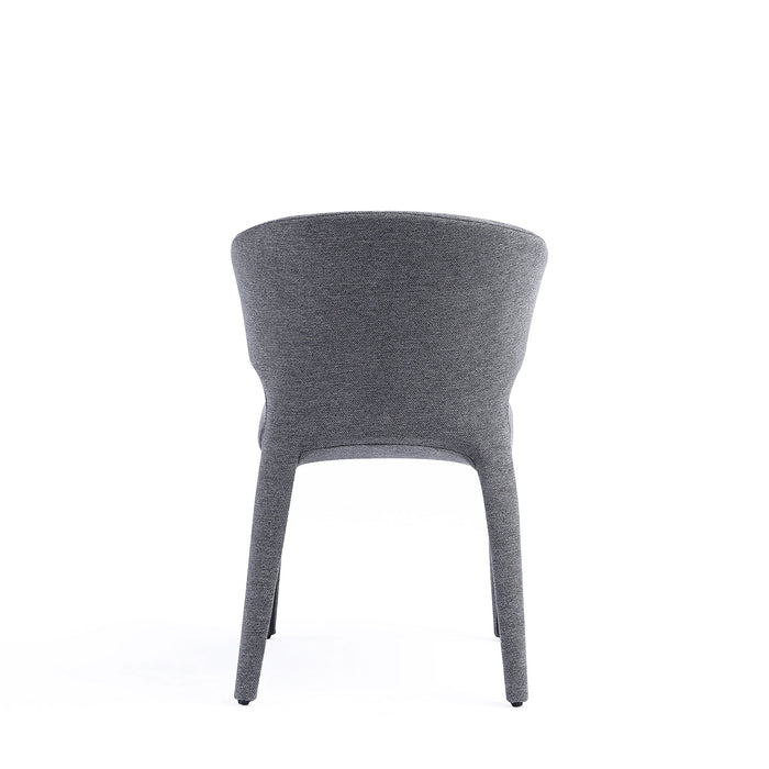 Ensemble 2 chaises de salle à manger modernes Conrad de Manhattan Comfort en tweed tissé - gris