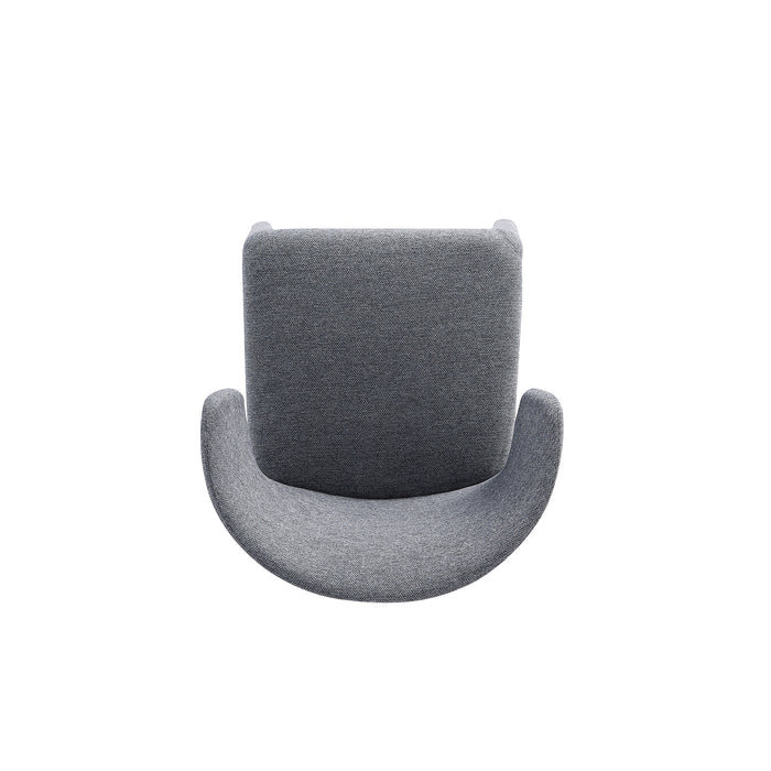 Ensemble 2 chaises de salle à manger modernes Conrad de Manhattan Comfort en tweed tissé - gris