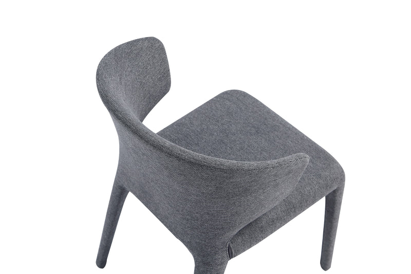 Ensemble 2 chaises de salle à manger modernes Conrad de Manhattan Comfort en tweed tissé - gris