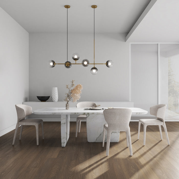 Ensemble 2 chaises de salle à manger Conrad de Manhattan Comfort en similicuir - blé