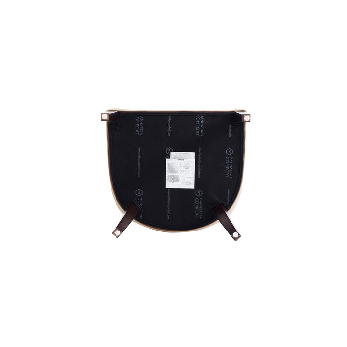 Chaise de salle à manger Grand  de Manhattan Comfort en similicuir - tan