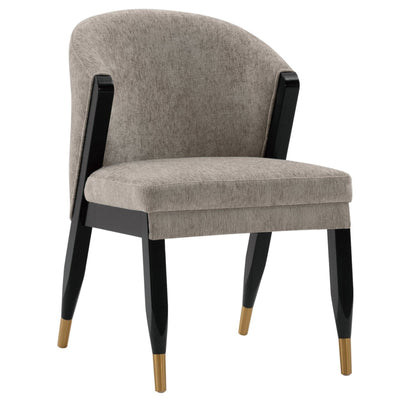 Manhattan Comfort Modern Ola Chenille Dining Chair - Stone|Chaise de salle à manger moderne Ola de Manhattan Comfort en chenille - pierre