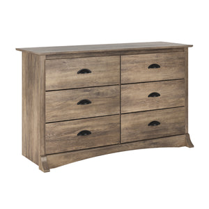 Commode Salt Spring à 6 tiroirs pour enfants - gris délavé
