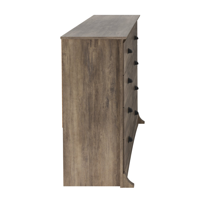 Commode Salt Spring à 8 tiroirs - gris délavé