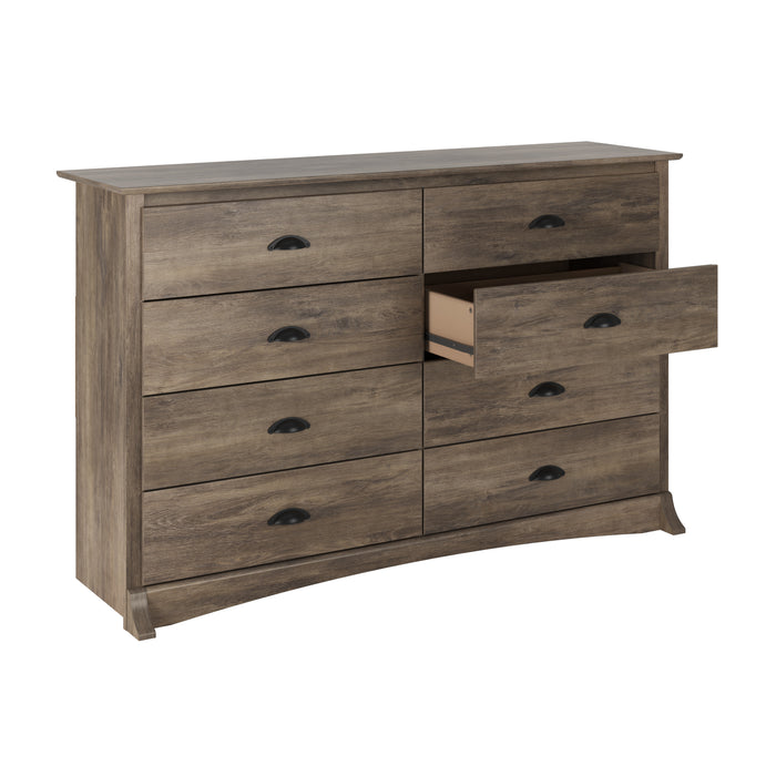 Commode Salt Spring à 8 tiroirs - gris délavé