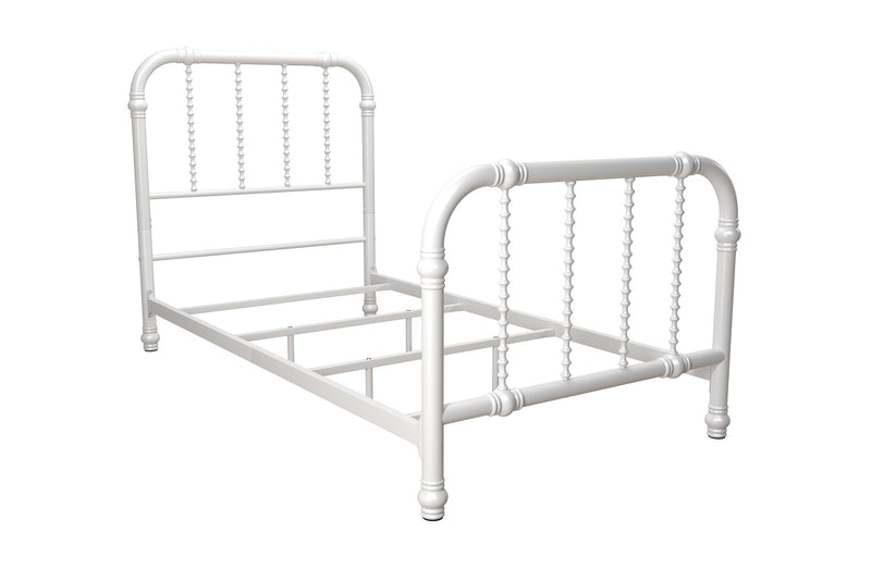 Lit simple Krissy Dorel Home en métal - blanc