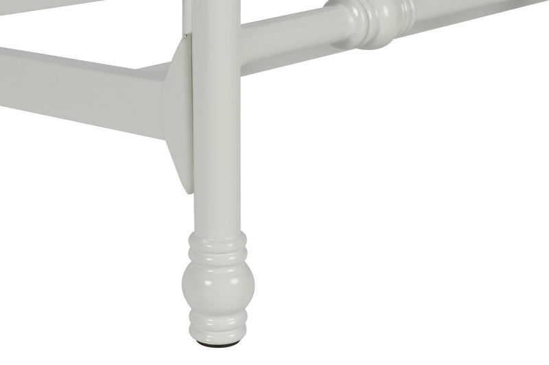 Lit simple Krissy Dorel Home en métal - blanc