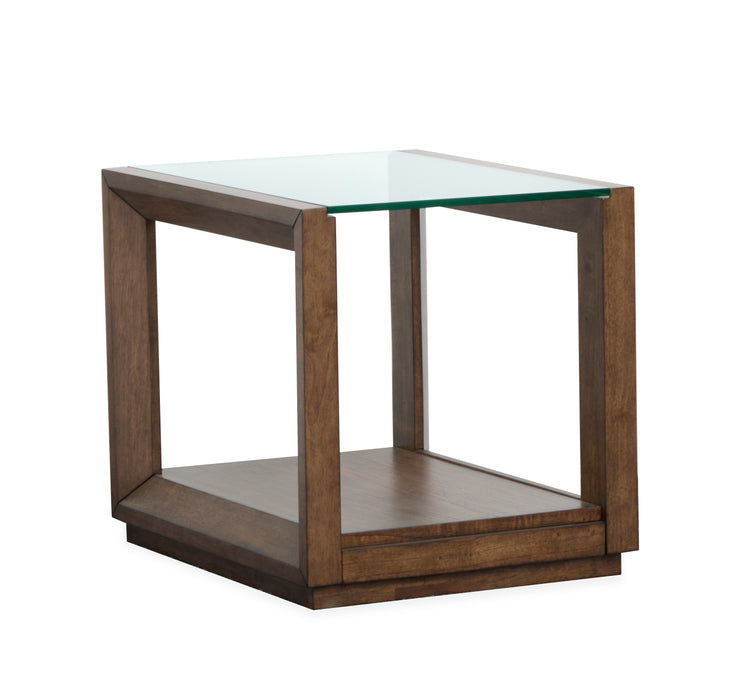 Table de bout Drover de 22 po avec rangement - cannelle 