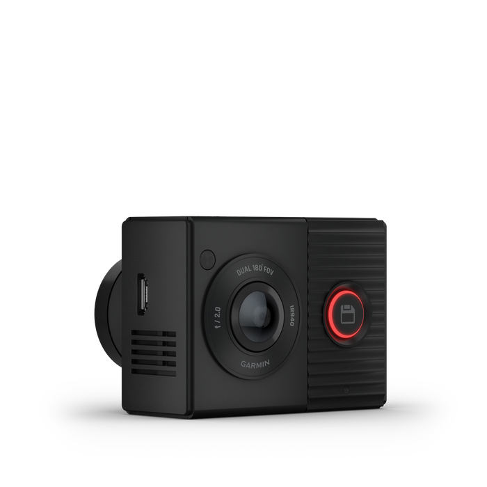 Garmin Dash Cam™ Tandem - Vision Nocturne Avec Nightglo™, Vue Interieure A 180° Avec Enregistrement Nocturne Clair