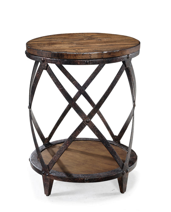 Table d’appoint Eastway de 20 po avec rangement - pin naturel vieilli