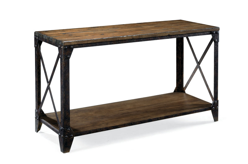 Table de salon Eastway de 50 po avec rangement - pin naturel vieilli