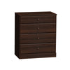 Commode Astrid à 4 tiroirs - espresso