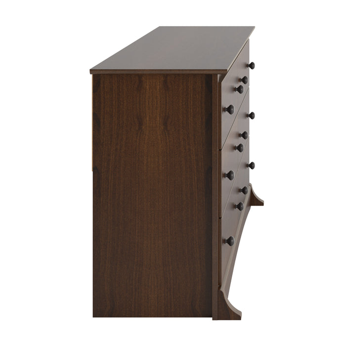 Commode Sonoma à 6 tiroirs - espresso