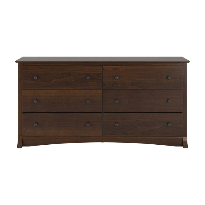Commode Sonoma à 6 tiroirs - espresso