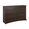 Commode Fremont à 8 tiroirs - espresso