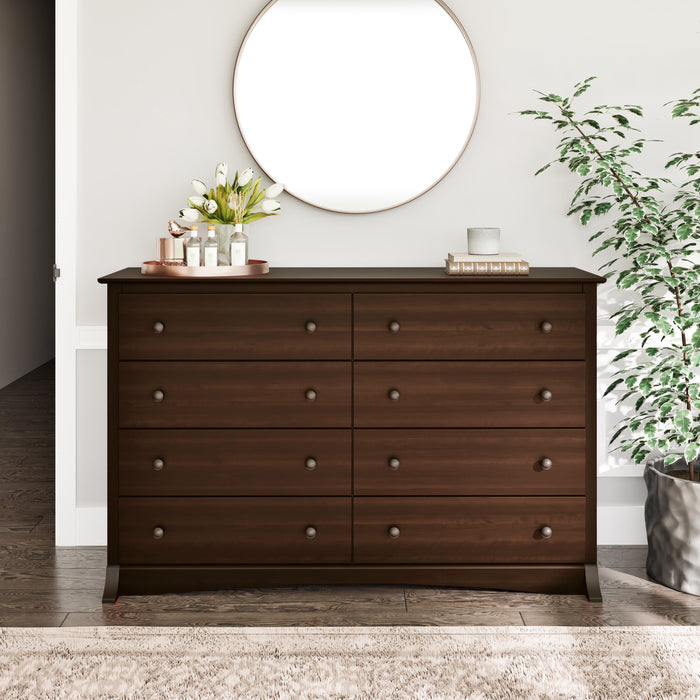 Commode Fremont à 8 tiroirs - espresso