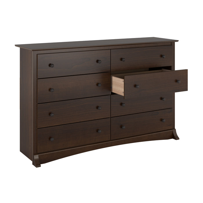 Commode Fremont à 8 tiroirs - espresso