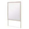 Miroir de commode de chambre à coucher Elana - beige