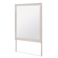 Miroir de commode de chambre à coucher Elana - beige
