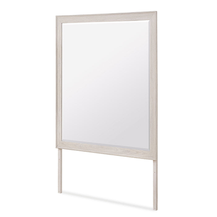 Miroir de commode de chambre à coucher Elana - beige