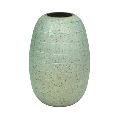 Serenity Glass 9" Antique Band-Cut Vase - Blue | Vase antique Serenity de 9 po en verre à bandes - bleu