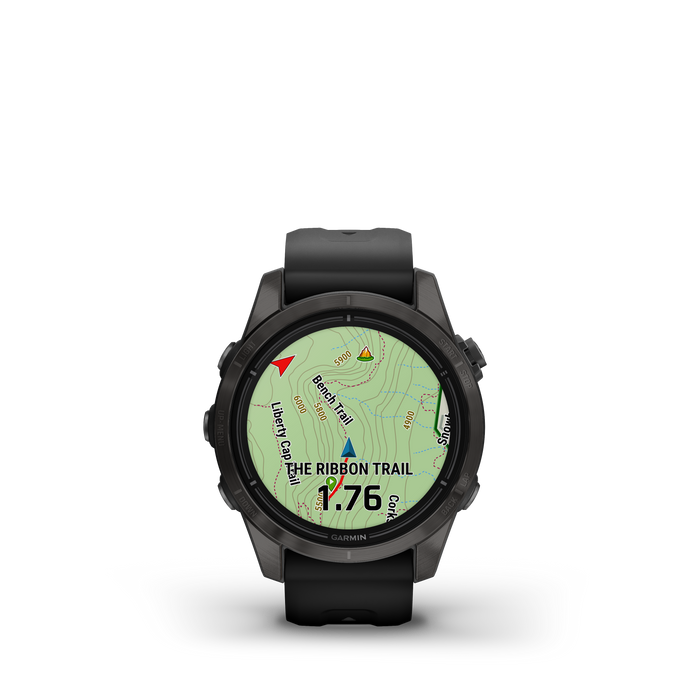 Garmin Epix™ Pro Montre Gps Intelligente - Suivi De La Sante Avec Ecran Amoled, 42 Mm - Gris Carbone