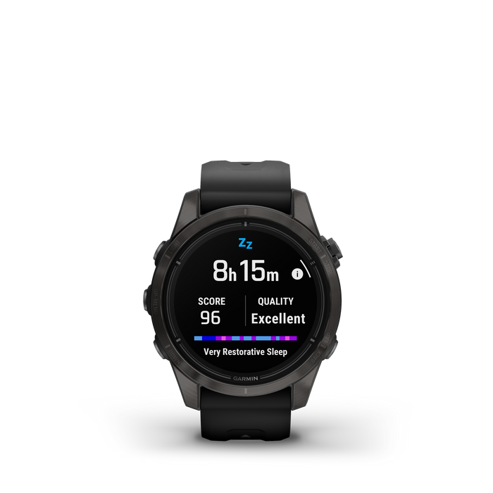 Garmin Epix™ Pro Montre Gps Intelligente - Suivi De La Sante Avec Ecran Amoled, 42 Mm - Gris Carbone