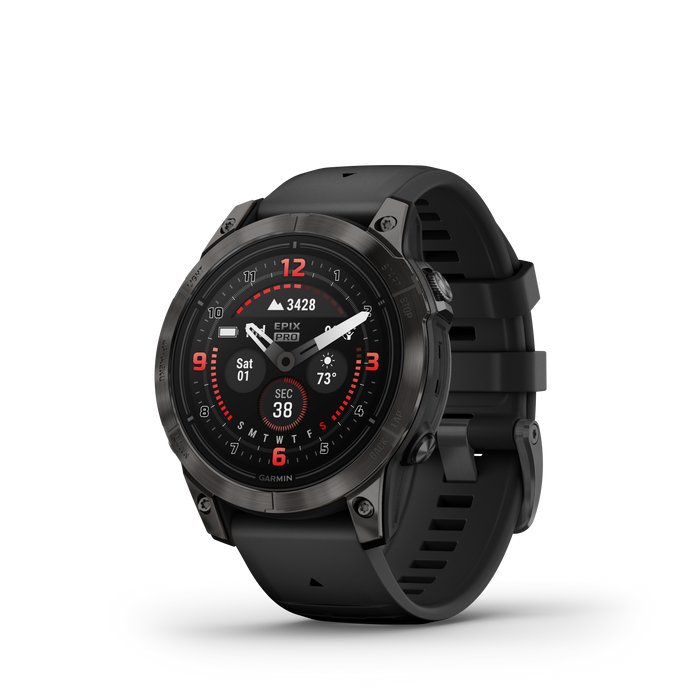 Garmin Epix™ Pro Montre Gps Intelligente - Suivi De La Sante Avec Ecran Amoled, 47 Mm - Gris Carbone