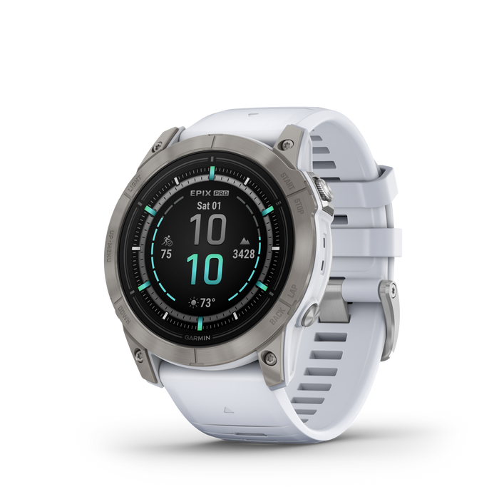 Garmin Epix™ Pro Montre Gps Intelligente - Suivi De La Sante Avec Ecran Amoled, 51 Mm - Titane