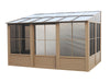 Gazebo Penguin Florence - Solarium mural 10x12 Toit de polycarbonate 