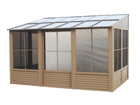 Gazebo Penguin Florence - Solarium mural 8x16 Toit de polycarbonate