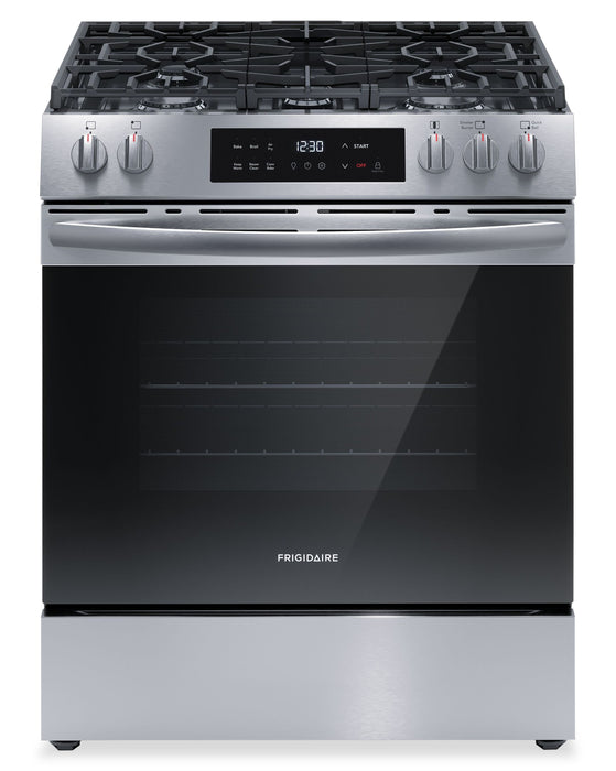 Cuisinière à gaz Frigidaire de 30 po avec commandes à l’avant et friture à air - FCFG3082BS
