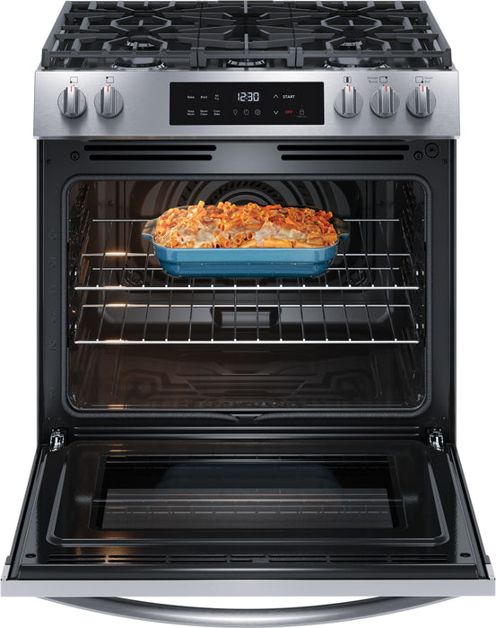 Cuisinière à gaz Frigidaire de 30 po avec commandes à l’avant et friture à air - FCFG3082BS