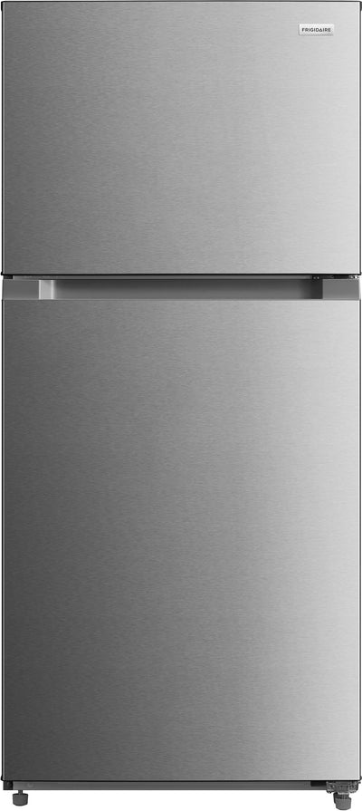 Frigidaire 22 Cu. Ft. Garage Ready Top Freezer Refrigerator - Fingerprint-Resistant Stainless Steel Look -  FRTE2246AV | Réfrigérateur Frigidaire de 22 pi³ à congélateur supérieur prêt pour le garage – FRTE2246AV