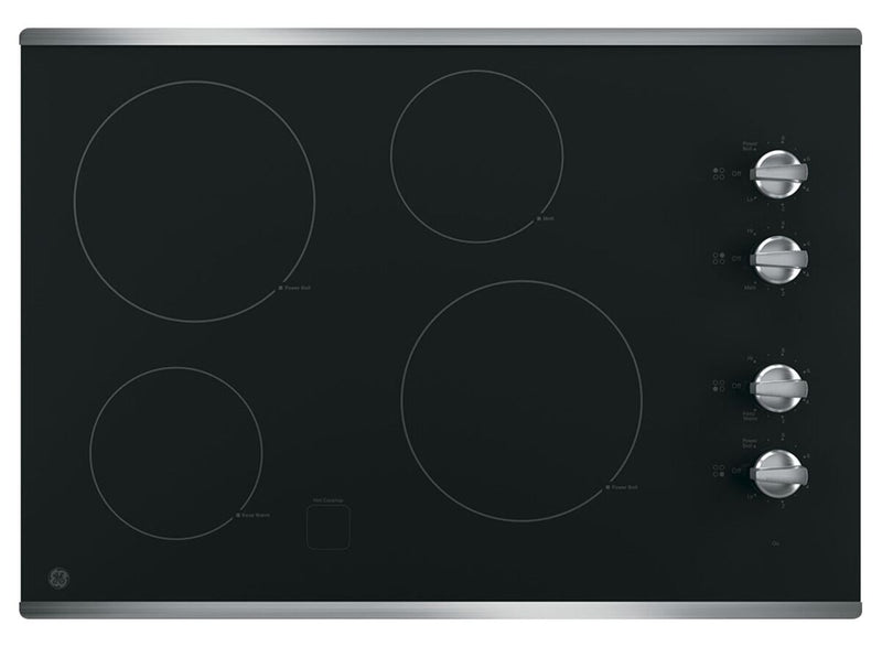 Surface de cuisson électrique de 30 po à 4 éléments et four mural simple électrique de 4,3 pi3 de GE