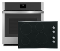 Surface de cuisson électrique de 30 po à 4 éléments et four mural simple électrique de 4,3 pi3 de GE