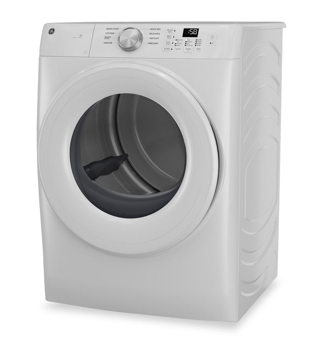 Sécheuse électrique GE de 7,8 pi3 avec cycle de désinfection - blanche - GFD35ESMYWW
