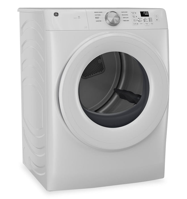 Sécheuse électrique GE de 7,8 pi3 avec cycle de désinfection - blanche - GFD35ESMYWW