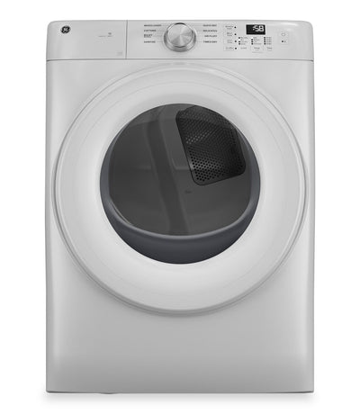 GE 7.8 Cu. Ft. Electric Dryer with Sanitize Cycle – White - GFD35ESMYWW | Sécheuse électrique GE de 7,8 pi3 avec cycle de désinfection - blanche - GFD35ESMYWW